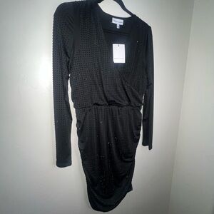 Gibson Latimer Black Long Sleeve Dress small